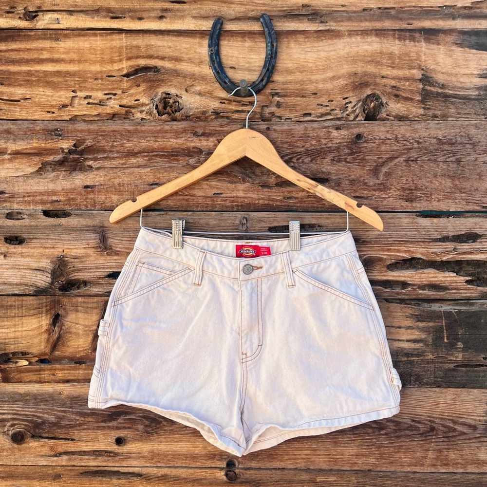 DICKIES | Y2K Vintage Cargo Shorts Carpenter Utility Safari White 3/26